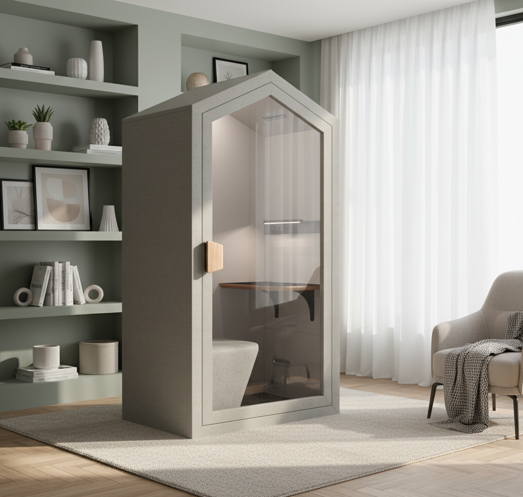 Cottage POD afgebeeld in thuis werkkamer