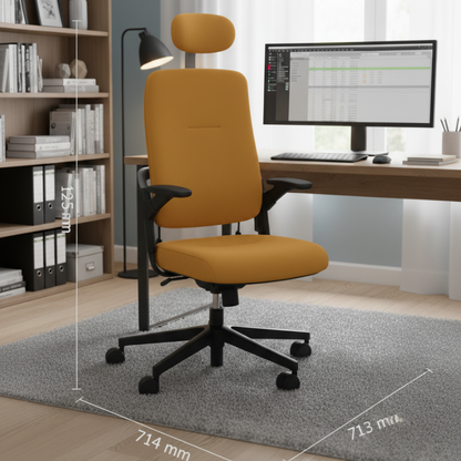 Xenium ergonomische bureaustoel gele variant