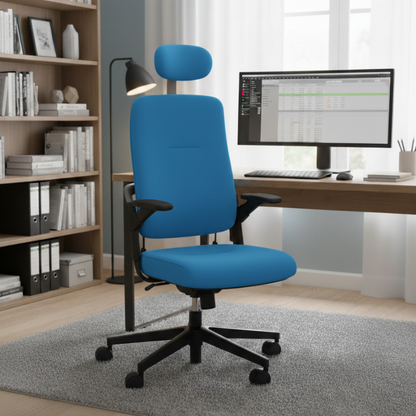 xenium ergonomische bureaustoel blauwe variant