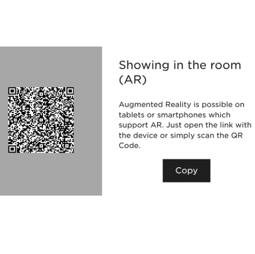 qr code waarmee mensen kunnen zien hoe xiliumduoback ergonomische bureaustoel eruitziet in hun thuisomgeving