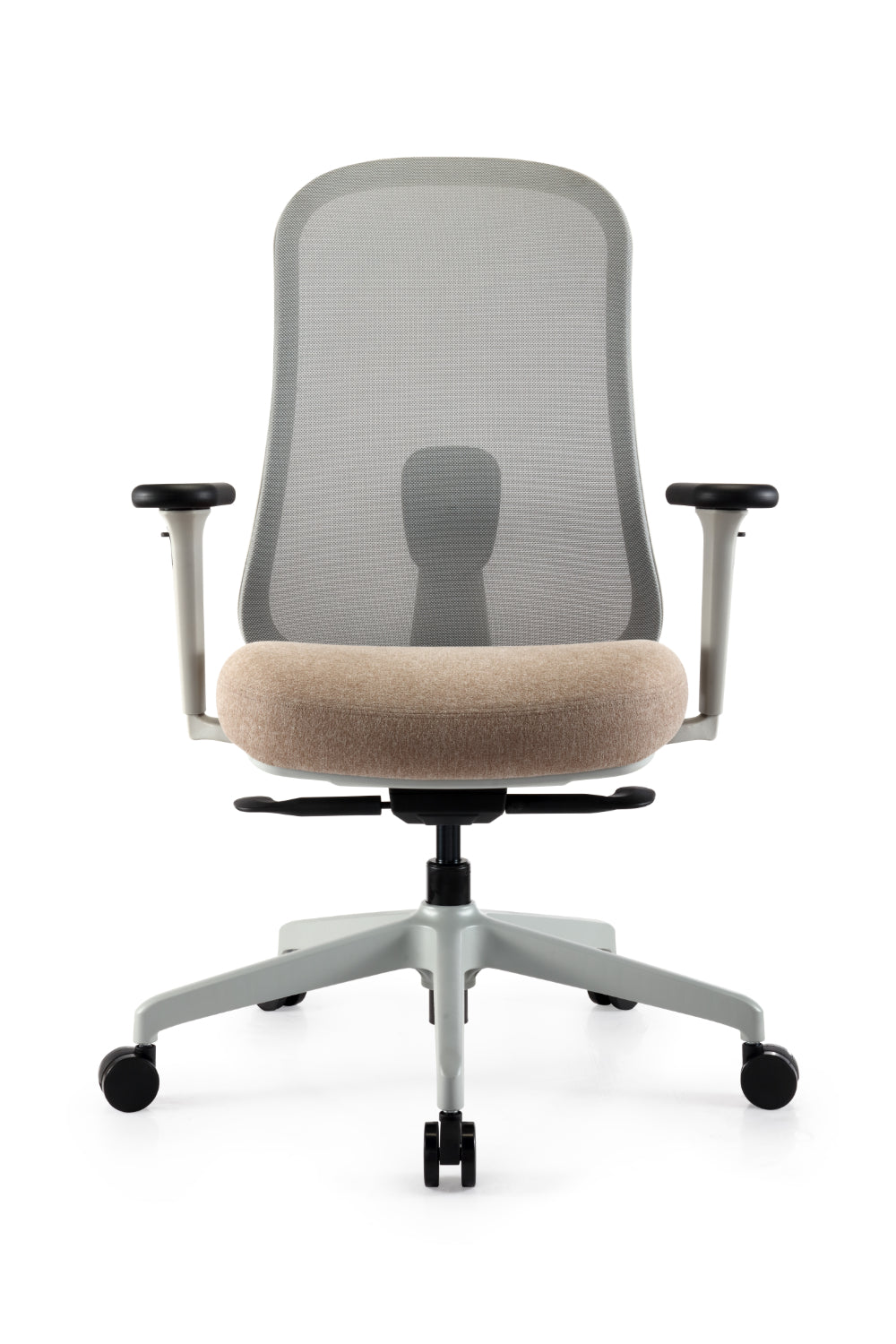 Ergonomische bureaustoel Nova in lichtgrijs design