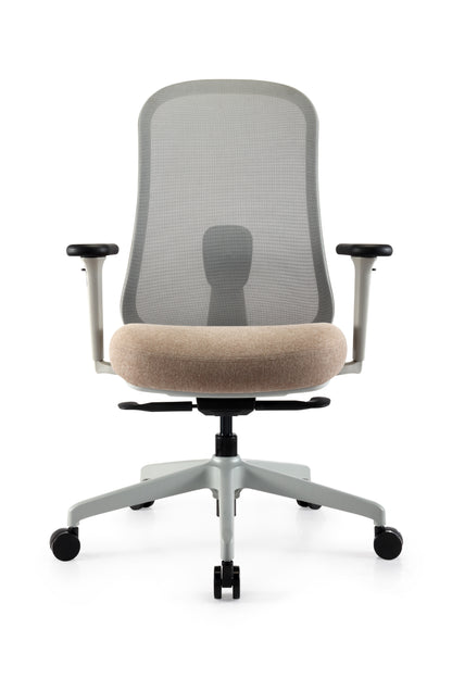 Ergonomische bureaustoel Nova in lichtgrijs design