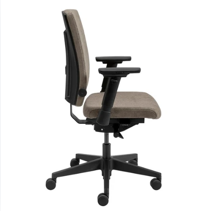 bureaustoel ergonova 10 taupe zijkant