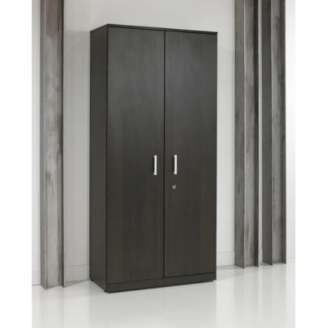 draaideurkast donker hout (zwart)