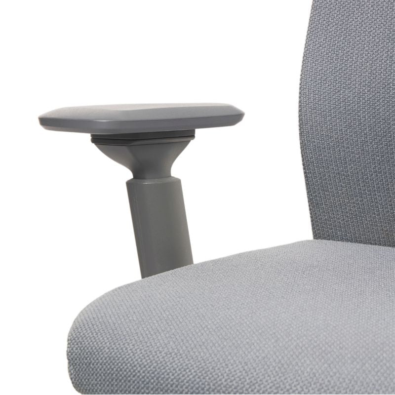 ergoflex10 bureaustoel grafiet armlegger close up