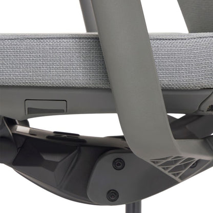 ergoflex10 bureaustoel grafiet mechanisme close up