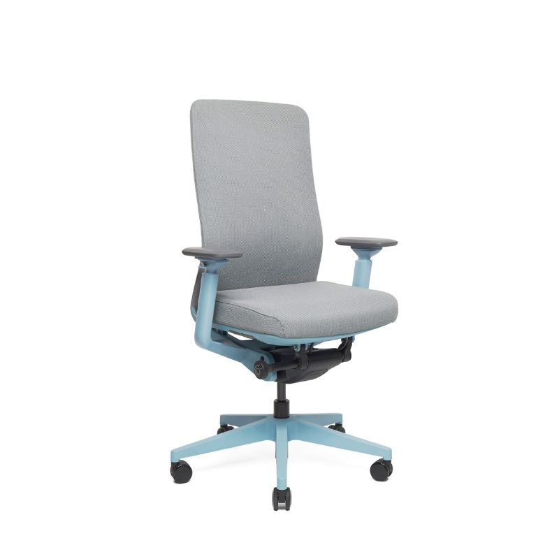 ergoflex10 bureaustoel blauw voorkant