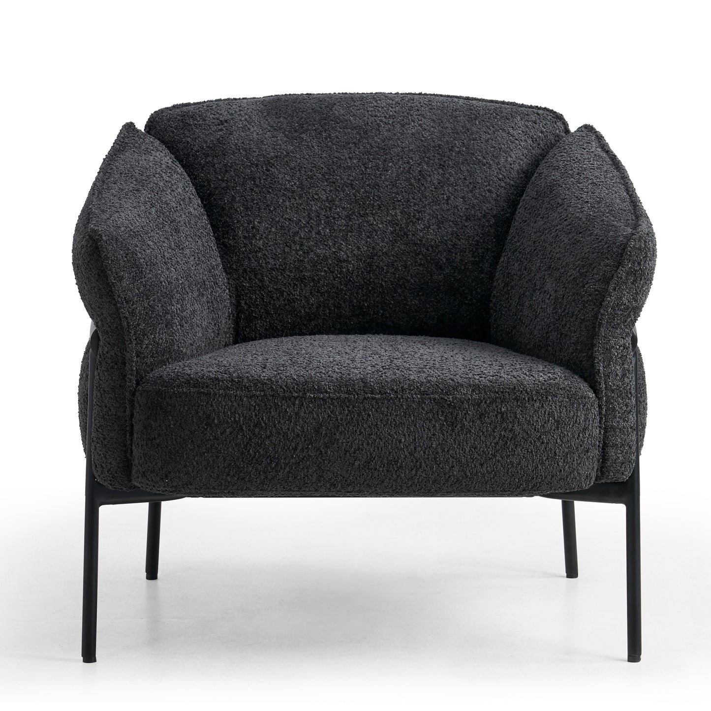 fauteuil zwart voorkant