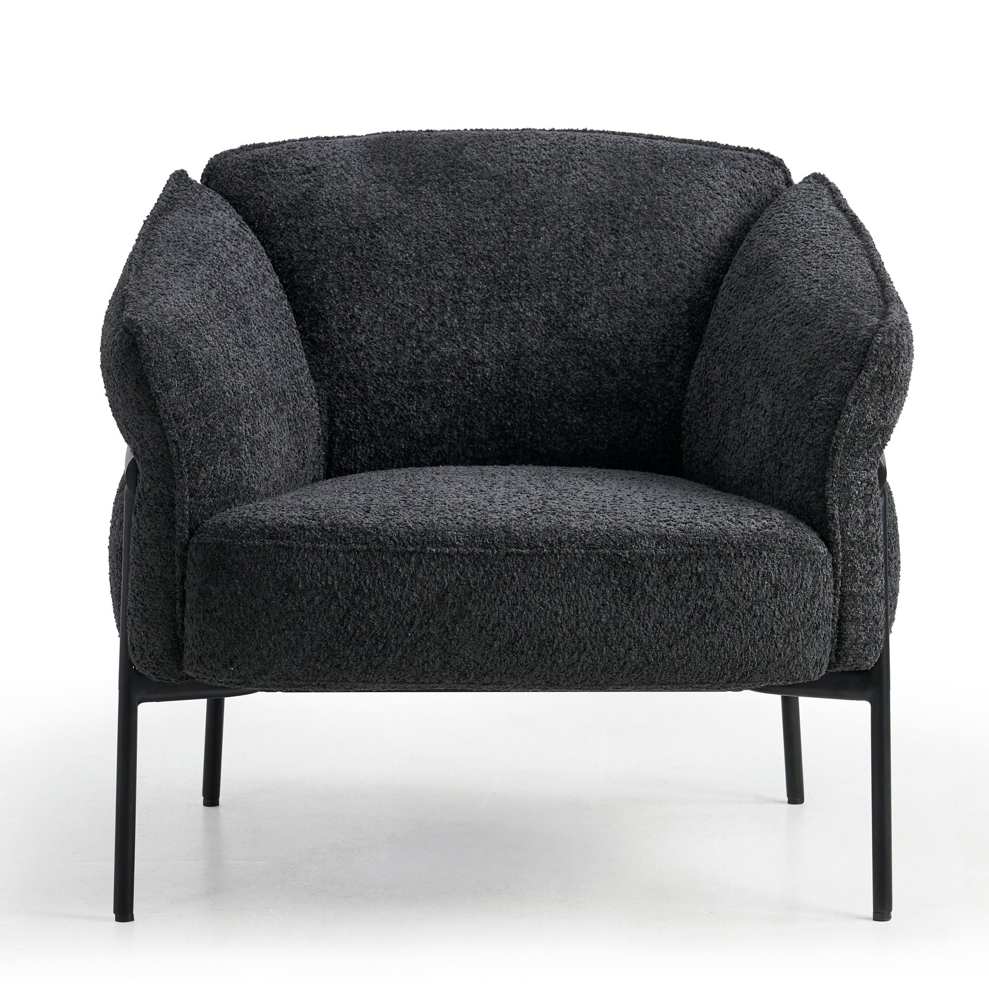 fauteuil zwart voorkant