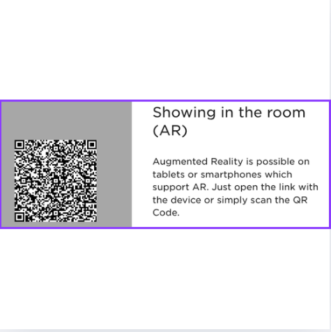 qr code waarmee te zien is hoe withme bureaustoel staat in eigen huis