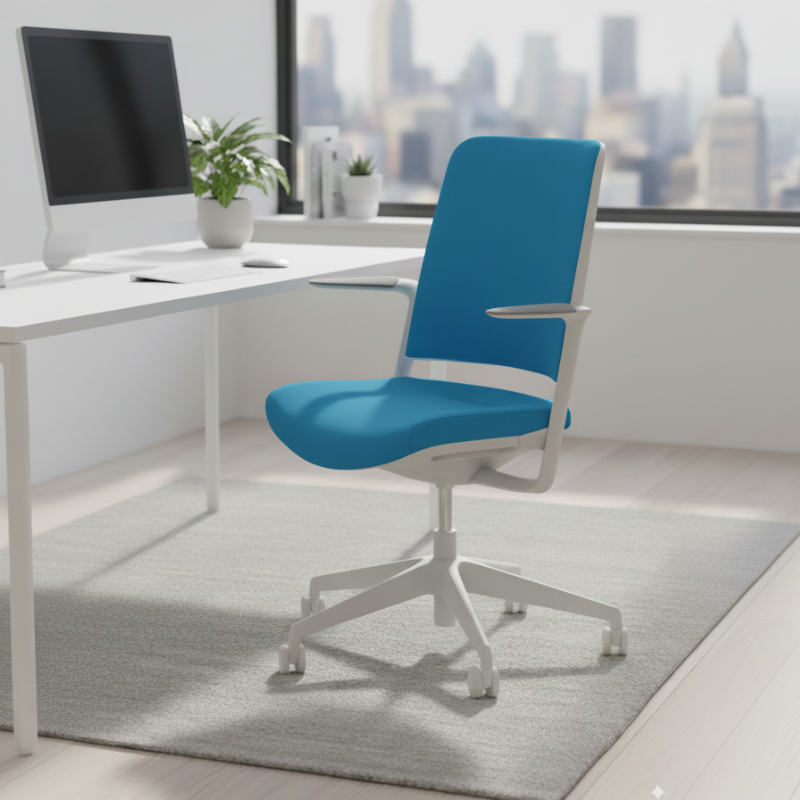 withme blauwe bureaustoel