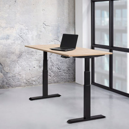 zit-sta bureau met laptop