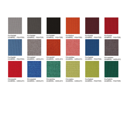 stalen verschillende kleuren stoffen